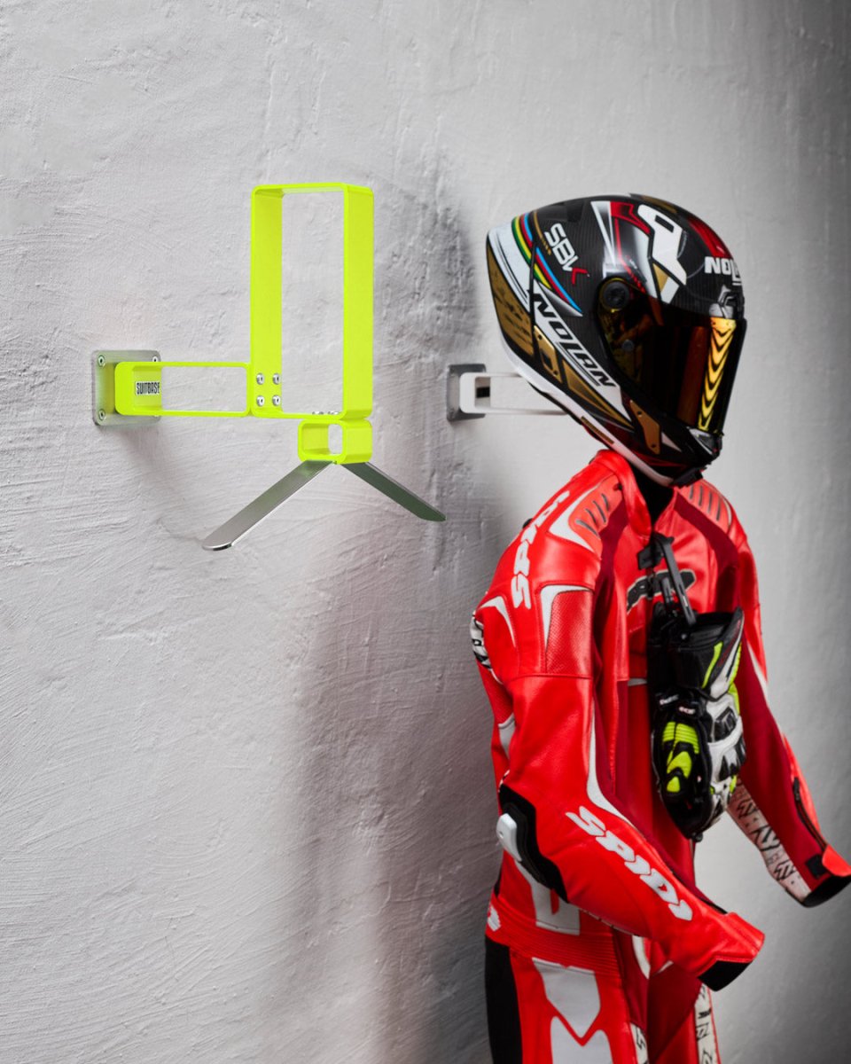 character in suit and motorcycle helmet SUITBASE PRO V4 – Premium Motorcycle Wardrobe for Suit & Helmet